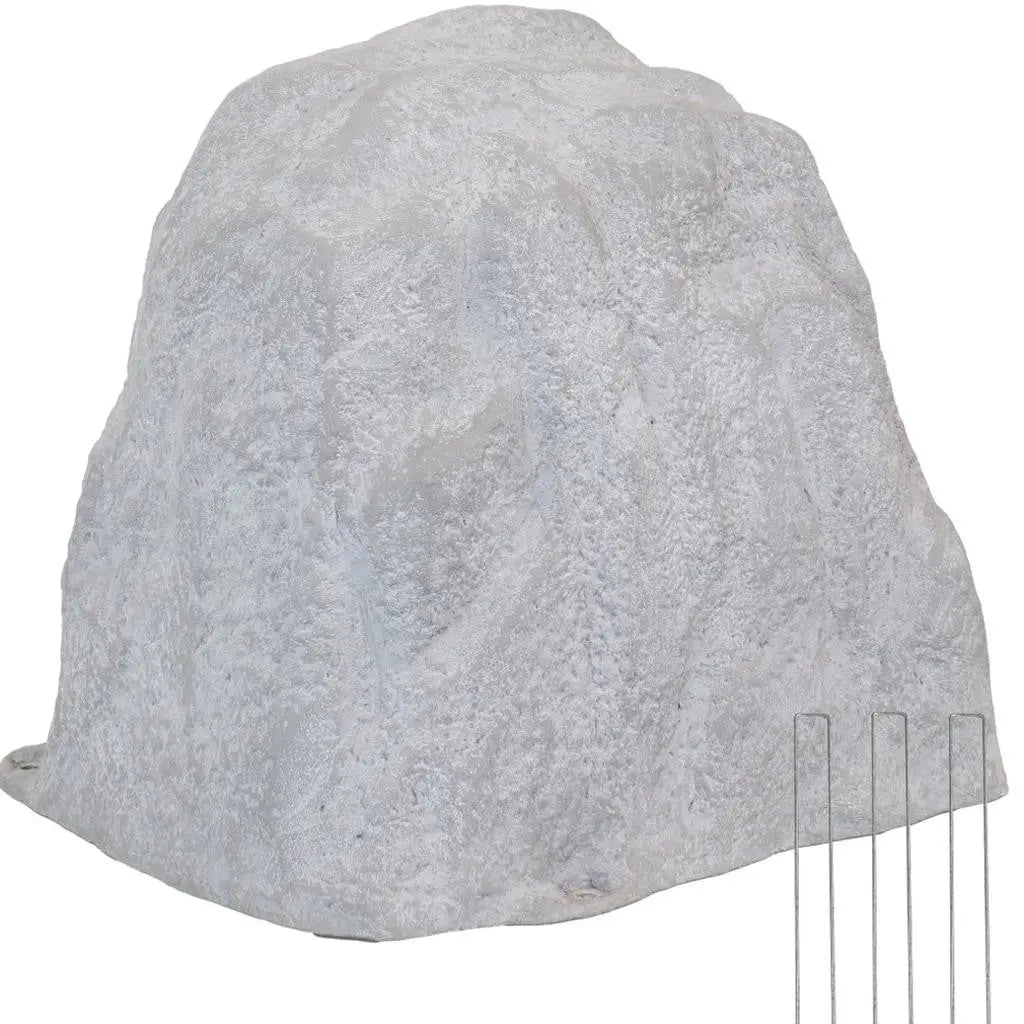 22" Gray Polyresin Faux Rock Homeroots Outdoor