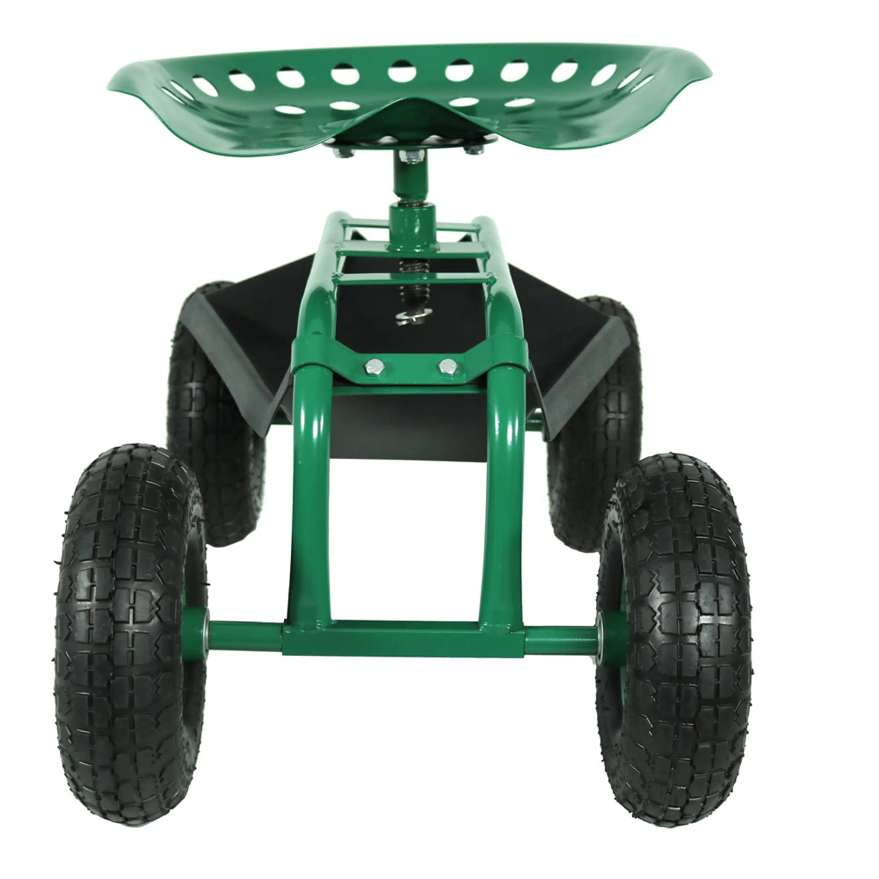 22" Green Steel Garden Stool Homeroots Outdoor
