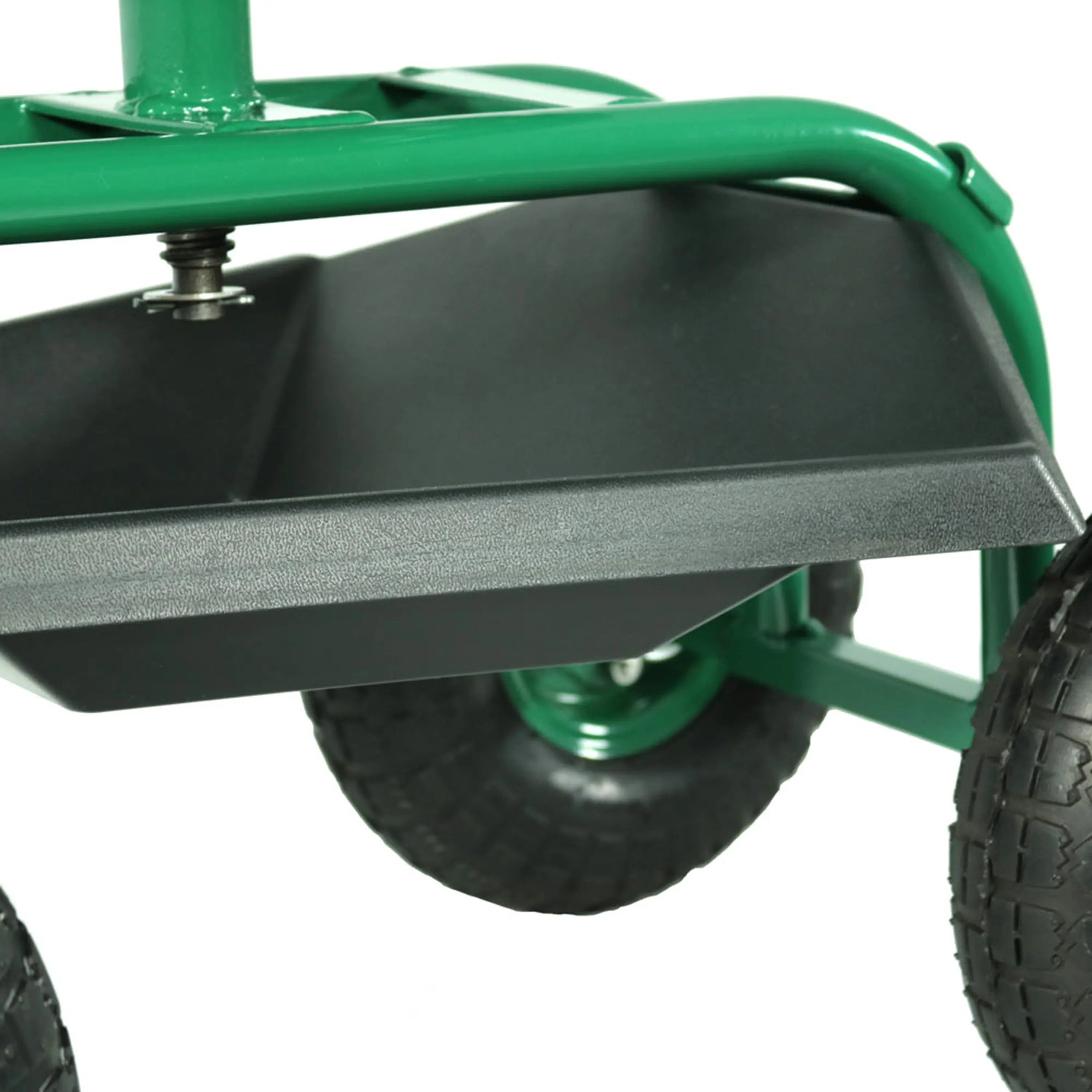 22" Green Steel Garden Stool Homeroots Outdoor