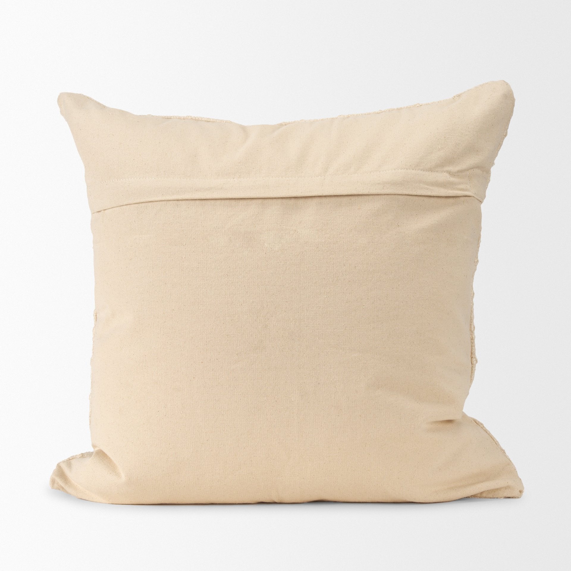 22" Ivory Cotton Blend Throw Pillow Cover Homeroots Home Decor