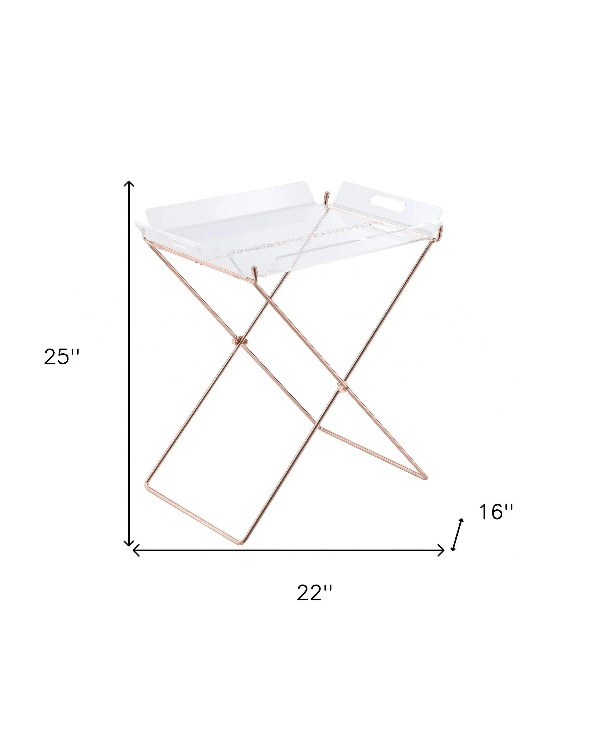 22" Metal Folding Butler Table - GreatEagleInc