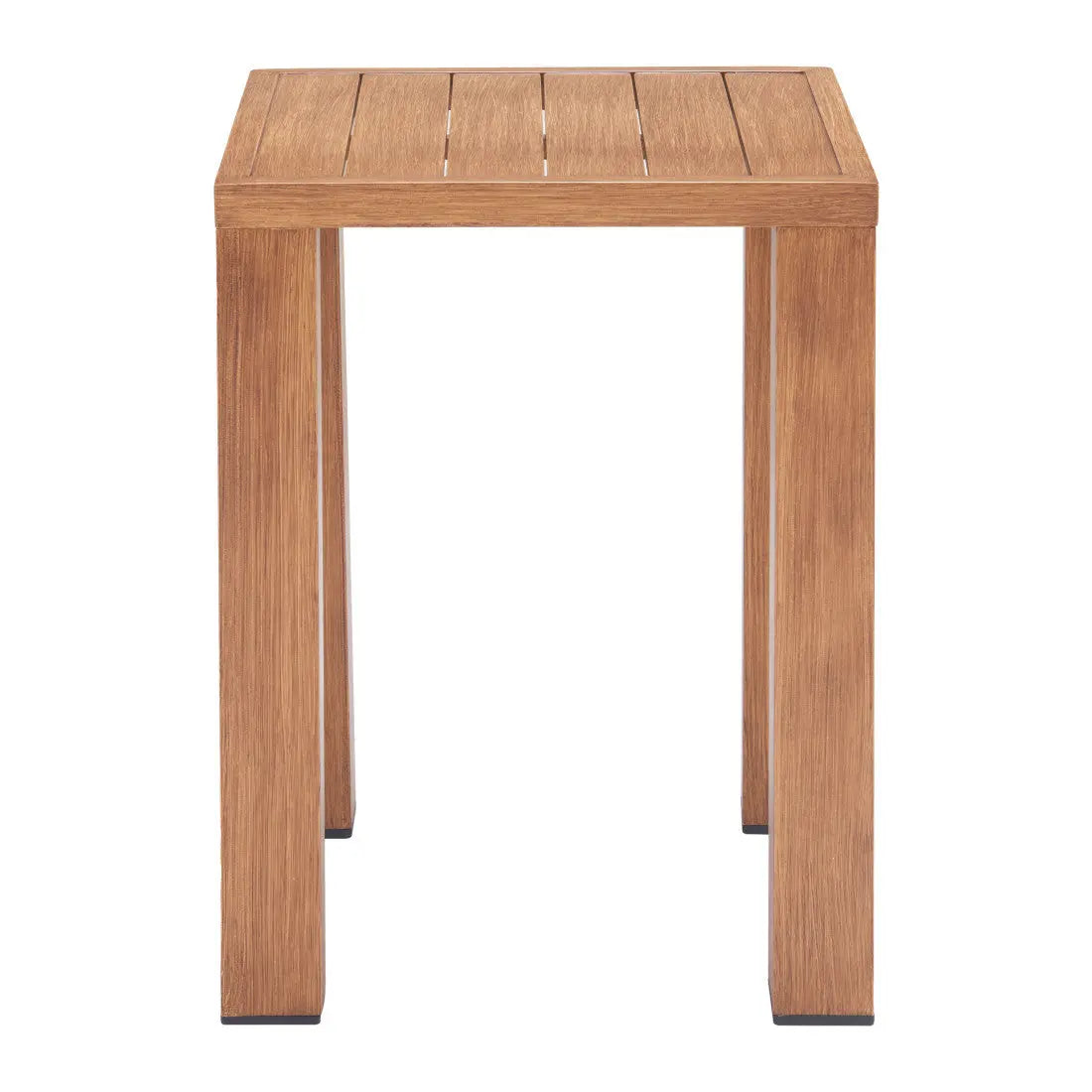22" Natural Aluminum Square End Table Homeroots Living Room