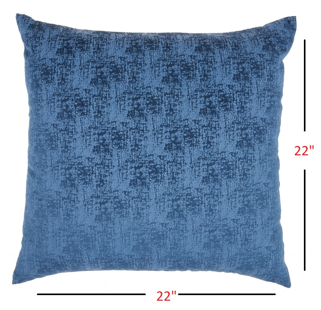 22" Navy Blue Abstract Throw Pillow - GreatEagleInc