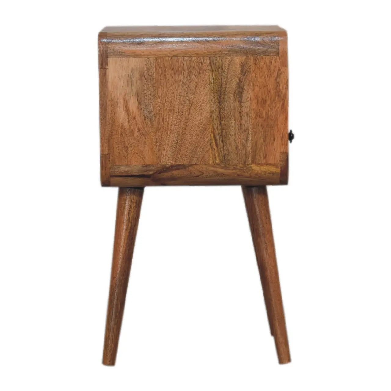 22" Oak Solid Wood Square One Drawer Nightstand Homeroots Bed & Bath