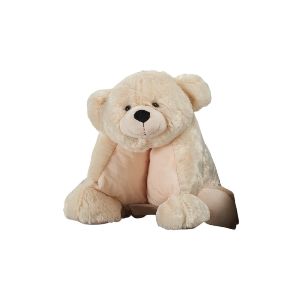 22" X 18" Ivory Bear Throw Pillow Homeroots Home Decor