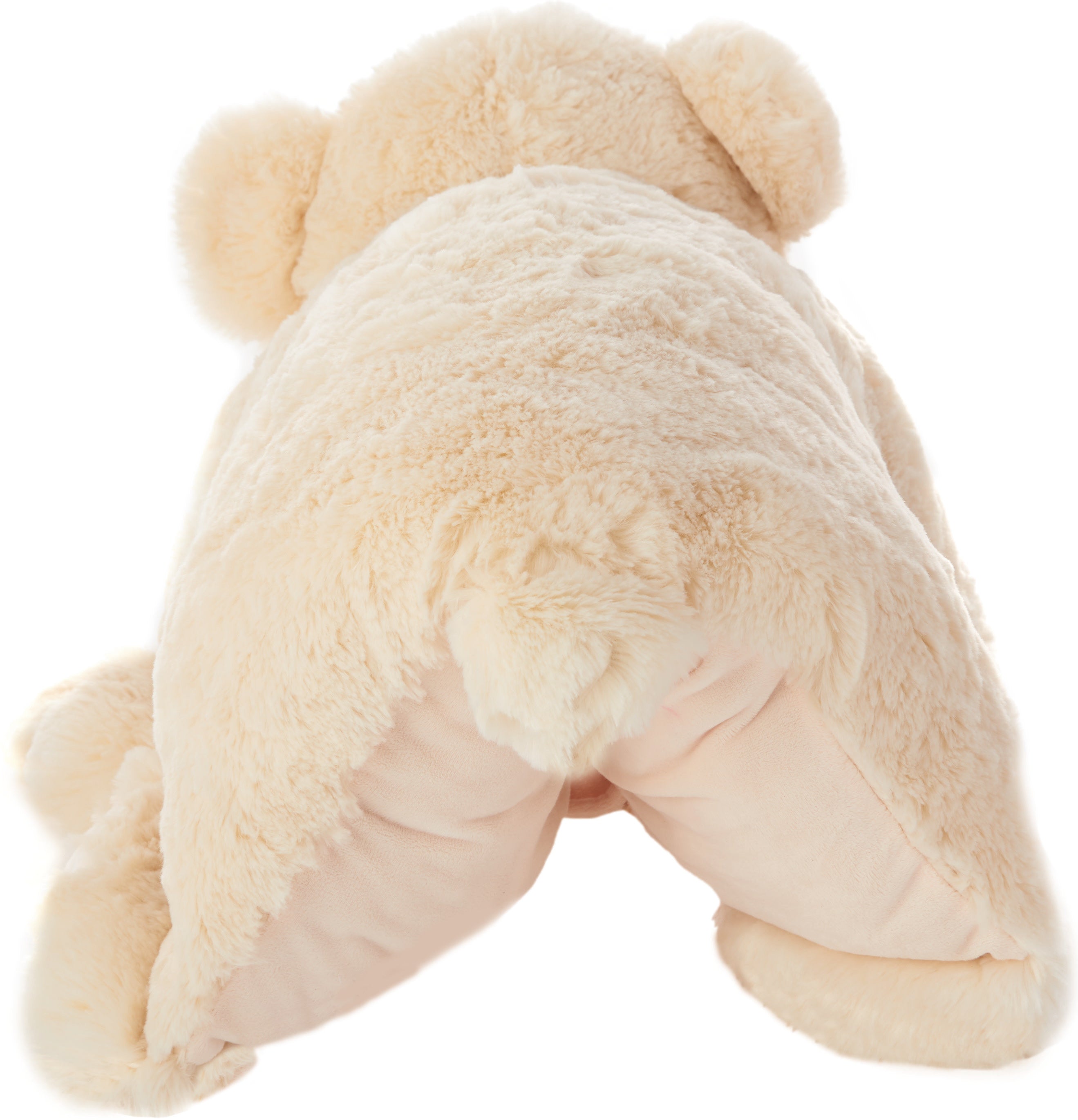 22" X 18" Ivory Bear Throw Pillow Homeroots Home Decor