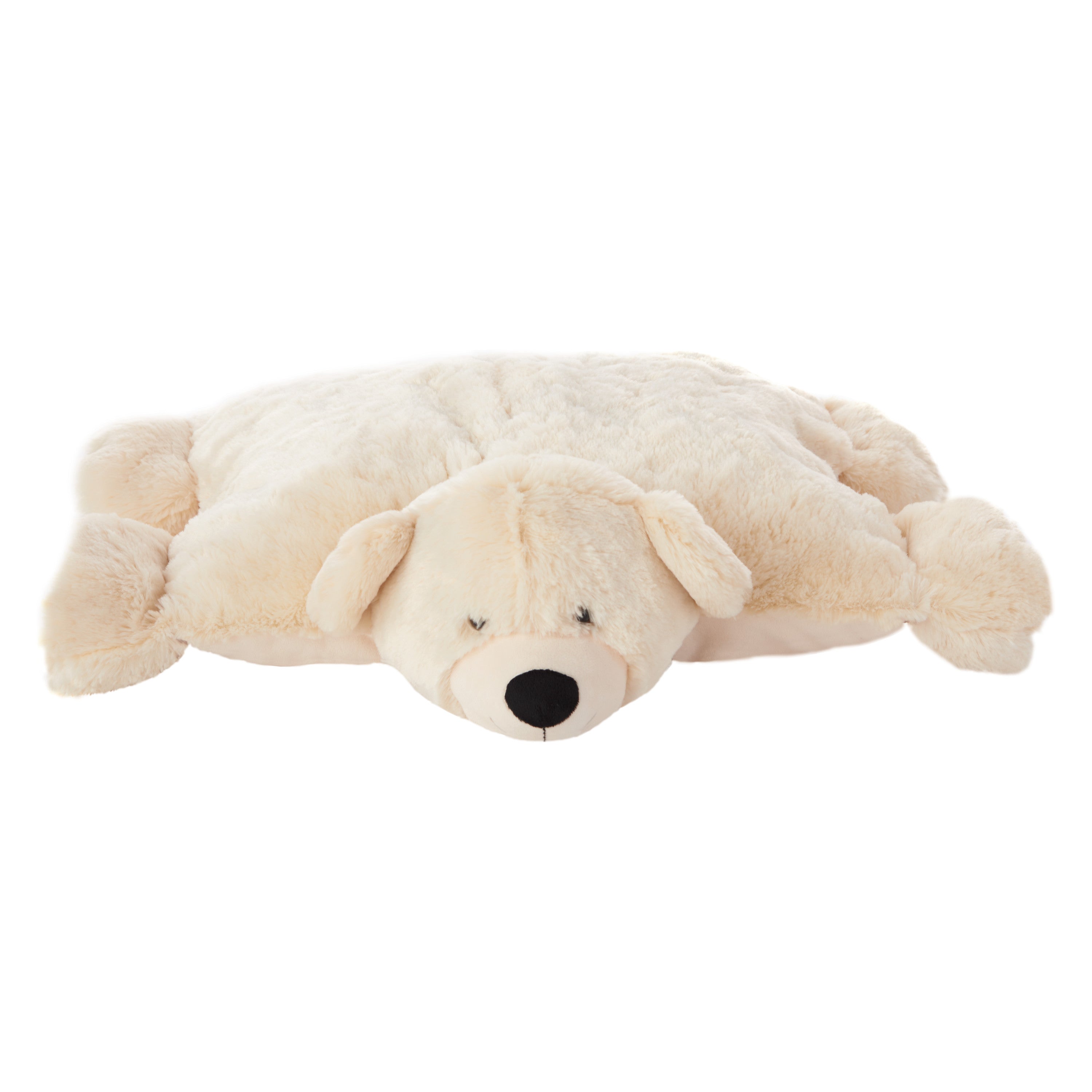 22" X 18" Ivory Bear Throw Pillow Homeroots Home Decor
