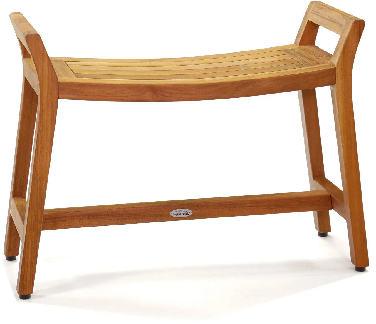 22" X 31" Brown Teak Rectangular Shower Bench Homeroots Bed & Bath