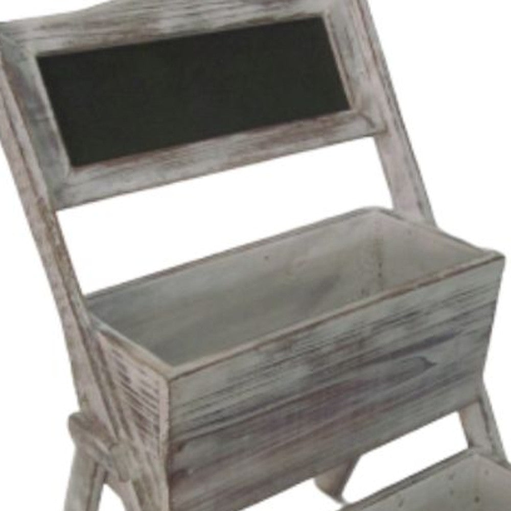 10" Gray Solid Wood Indoor Outdoor Planter Box - GreatEagleInc