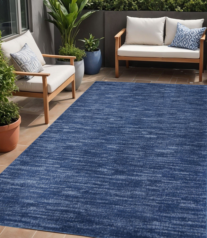 5' X 7' Blue Indoor Outdoor Area Rug - GreatEagleInc