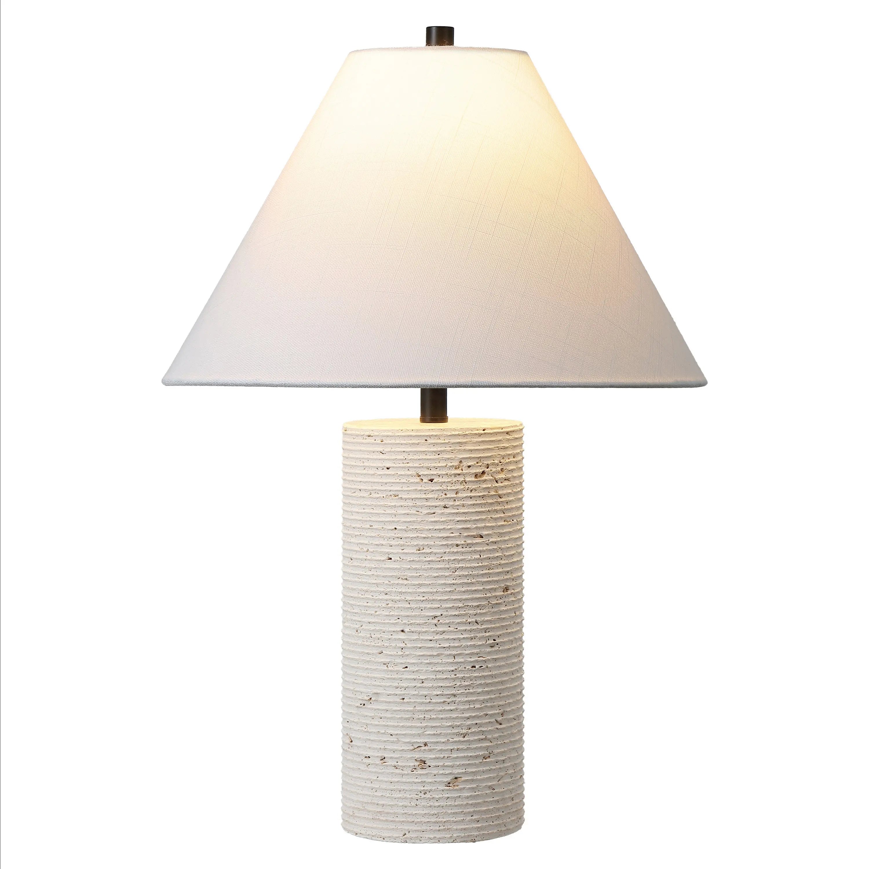 23" Beige Novelty Table Lamp With Empire Shade Homeroots Lighting