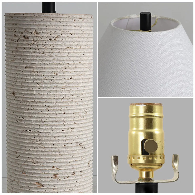 23" Beige Novelty Table Lamp With Empire Shade Homeroots Lighting