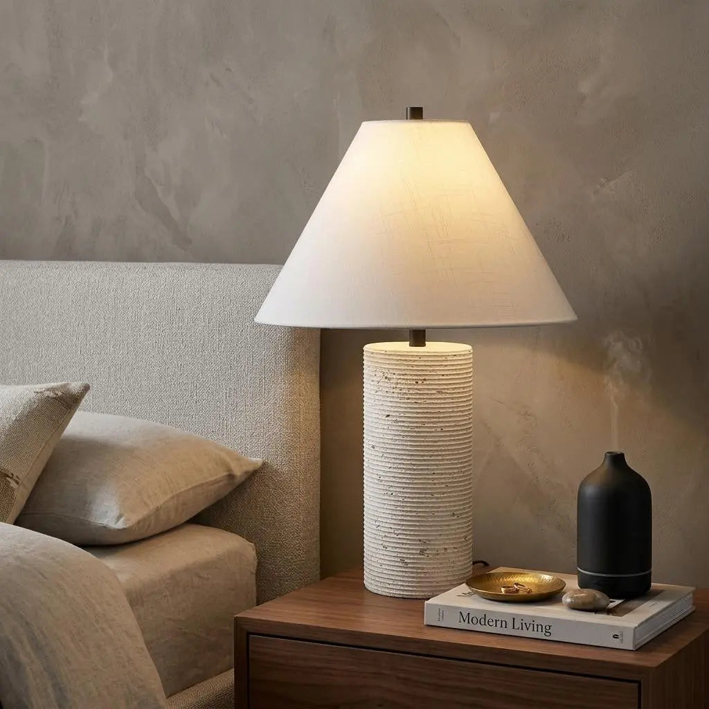23" Beige Novelty Table Lamp With Empire Shade Homeroots Lighting