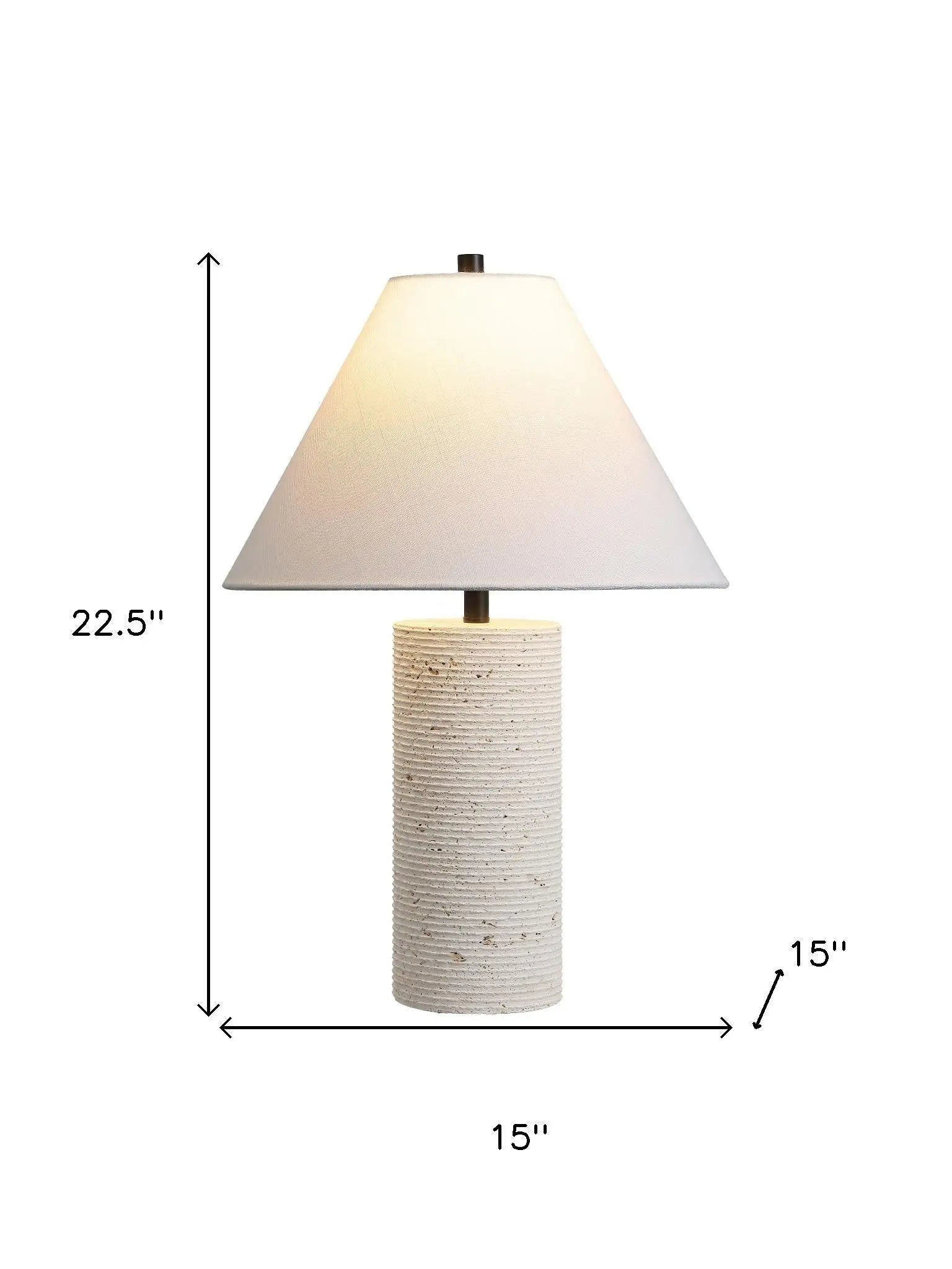 23" Beige Novelty Table Lamp With Empire Shade Homeroots Lighting