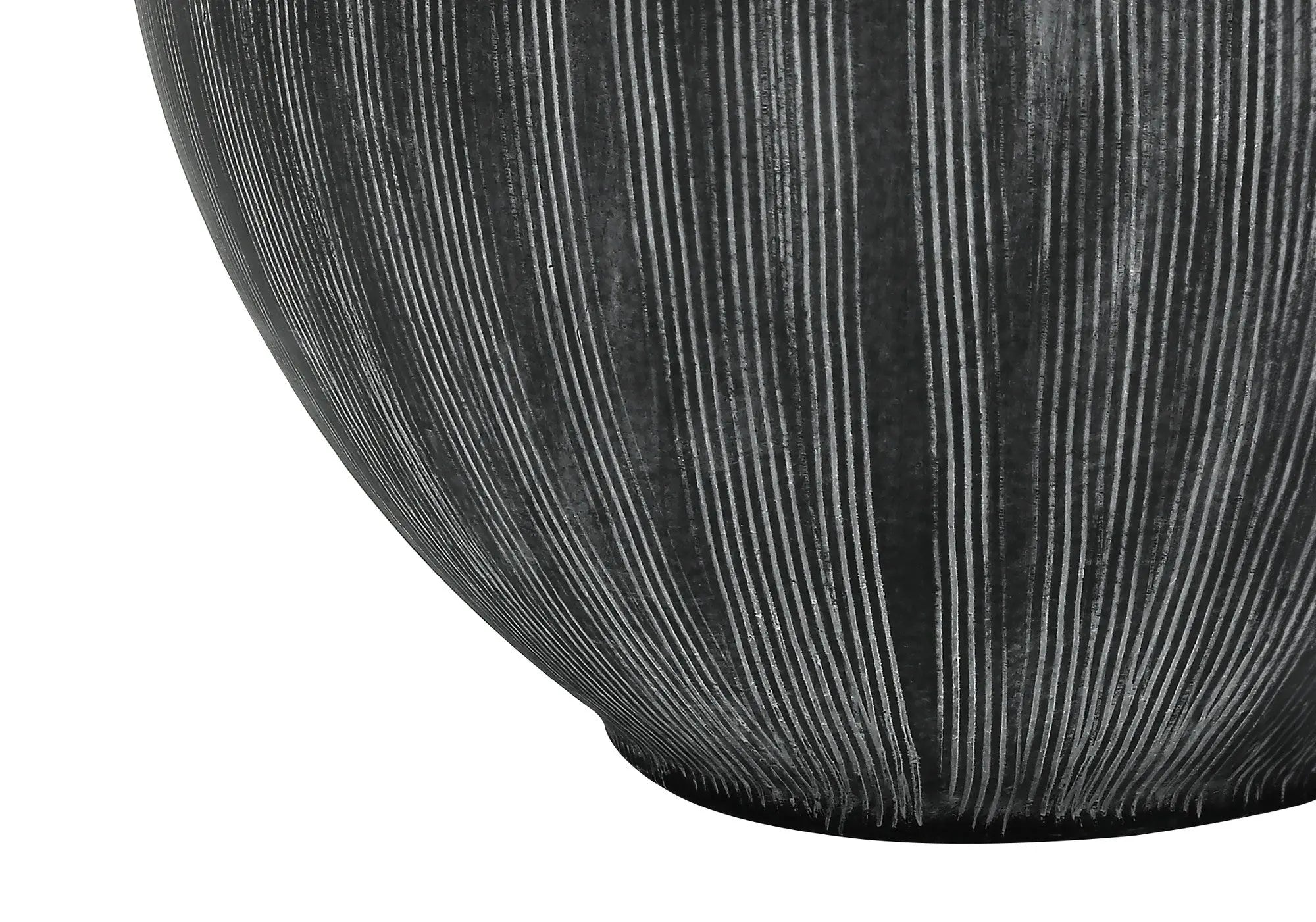 23" Black Ceramic Round Table Lamp With Black Drum Shade Homeroots Lighting