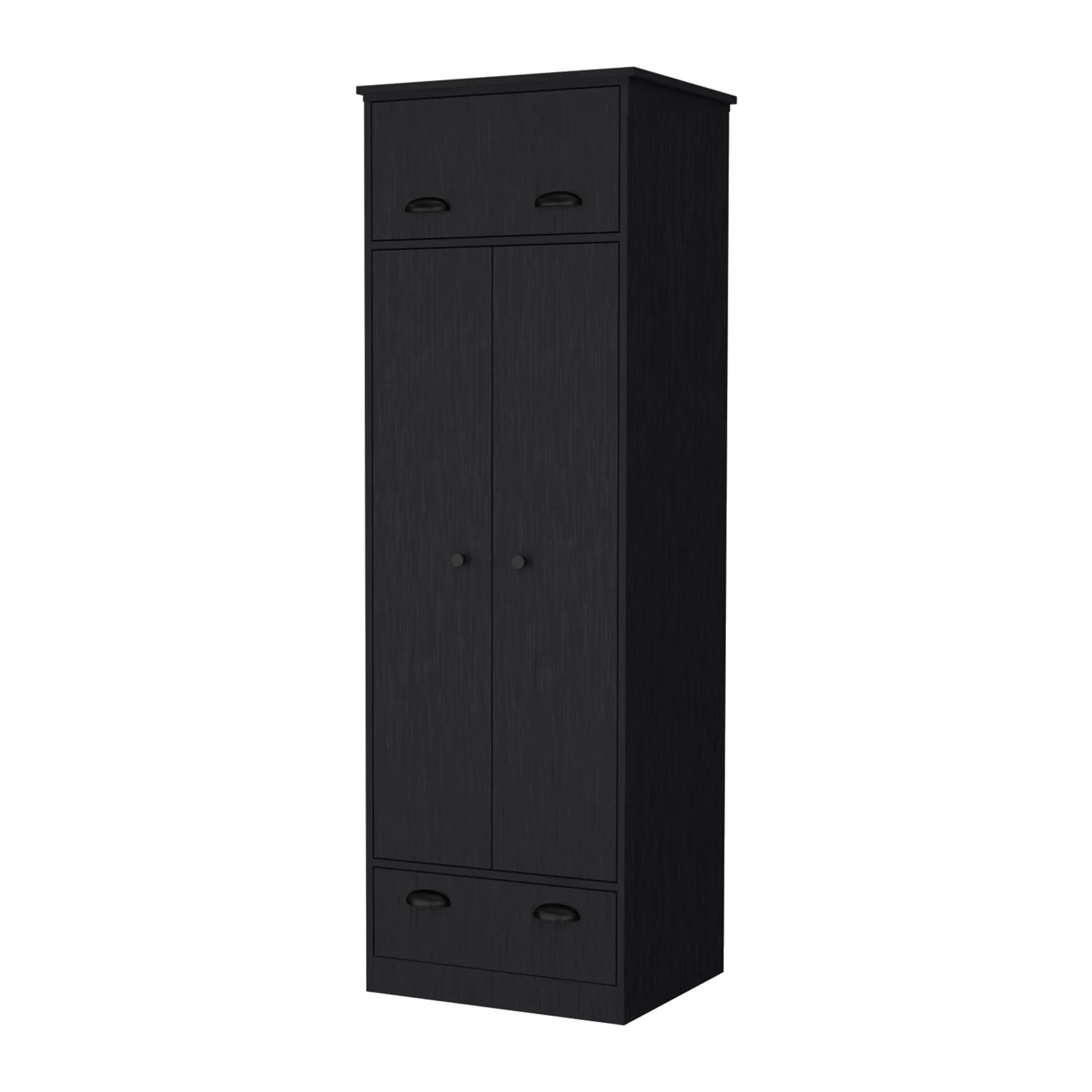23" Black Drawer Combo Dresser Homeroots Bed & Bath