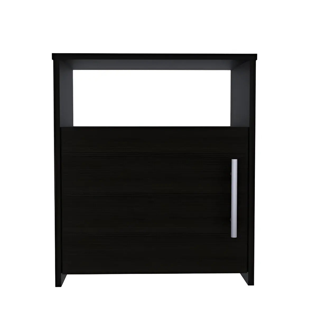 23" Black Wood Nightstand Homeroots Bed & Bath
