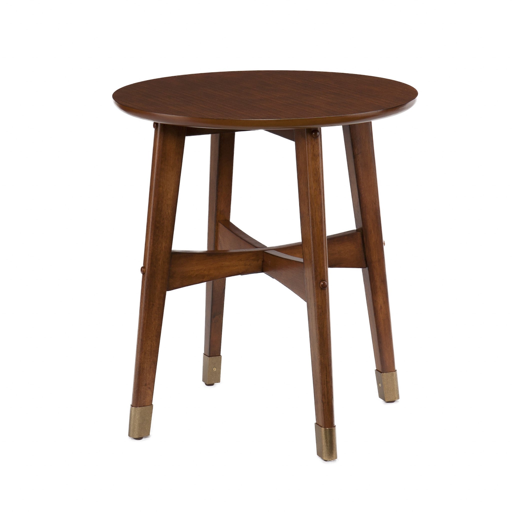 23" Brown Solid Wood End Table Homeroots Living Room