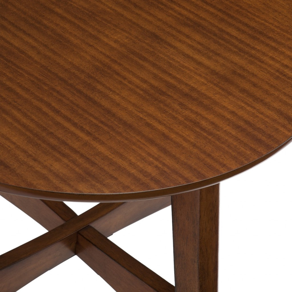 23" Brown Solid Wood End Table Homeroots Living Room
