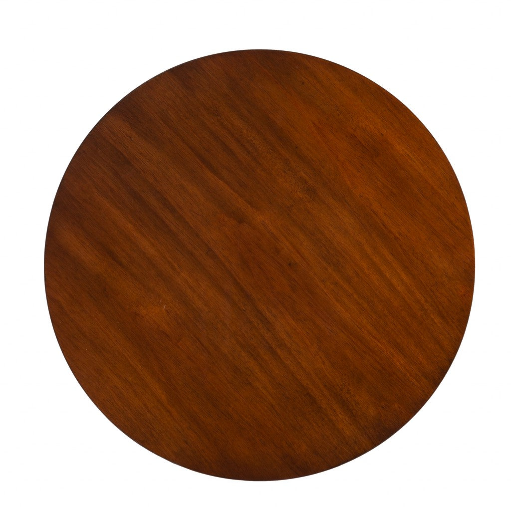 23" Brown Solid Wood End Table Homeroots Living Room