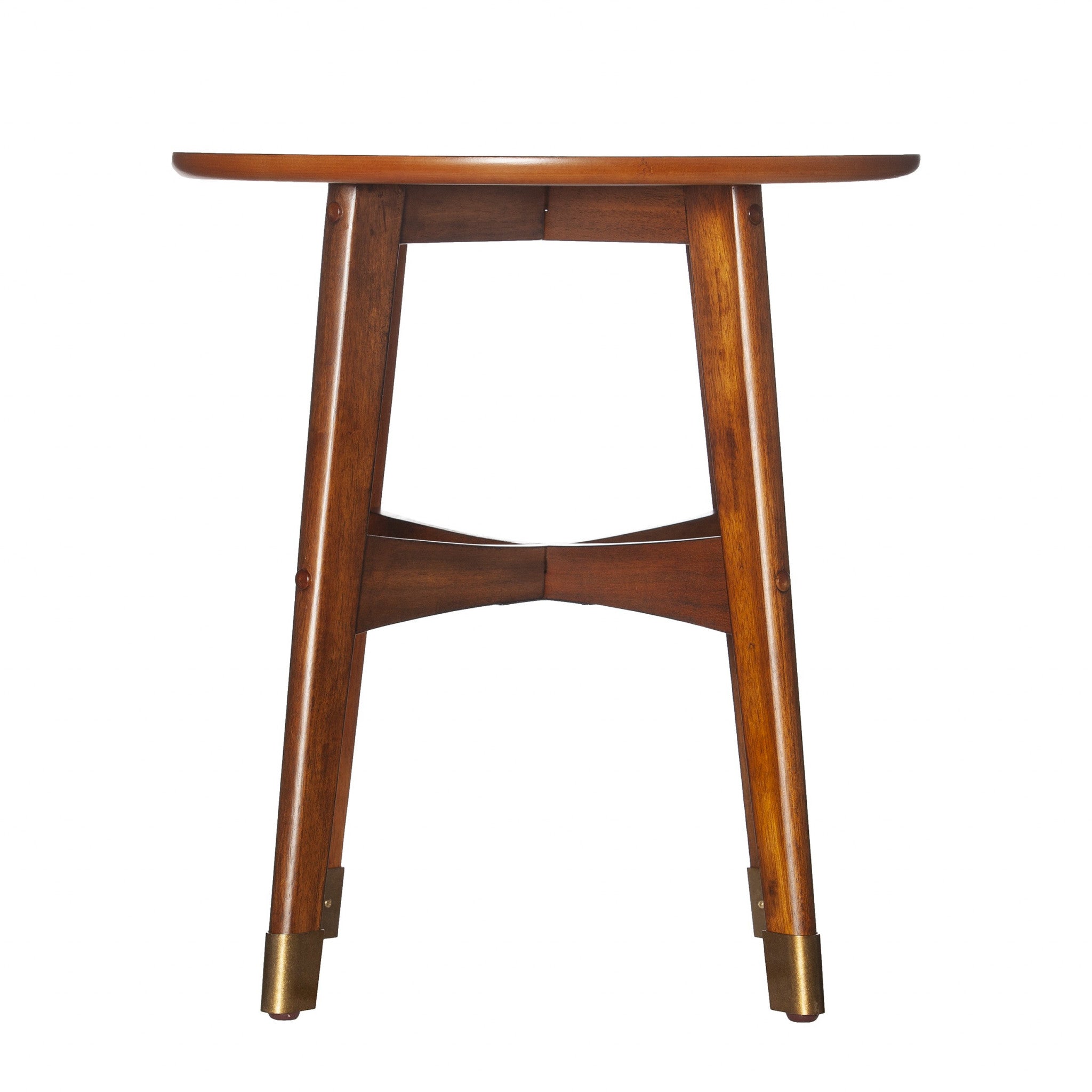 23" Brown Solid Wood End Table Homeroots Living Room