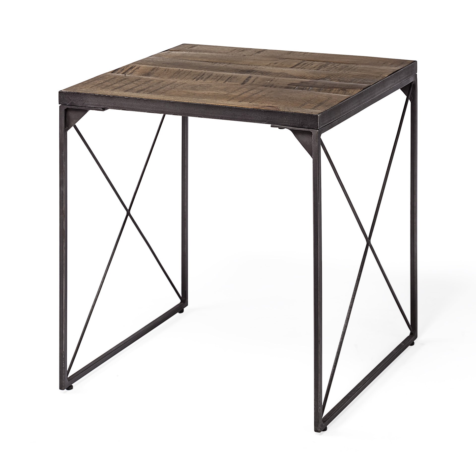 23" Brown Solid Wood Square End Table - GreatEagleInc