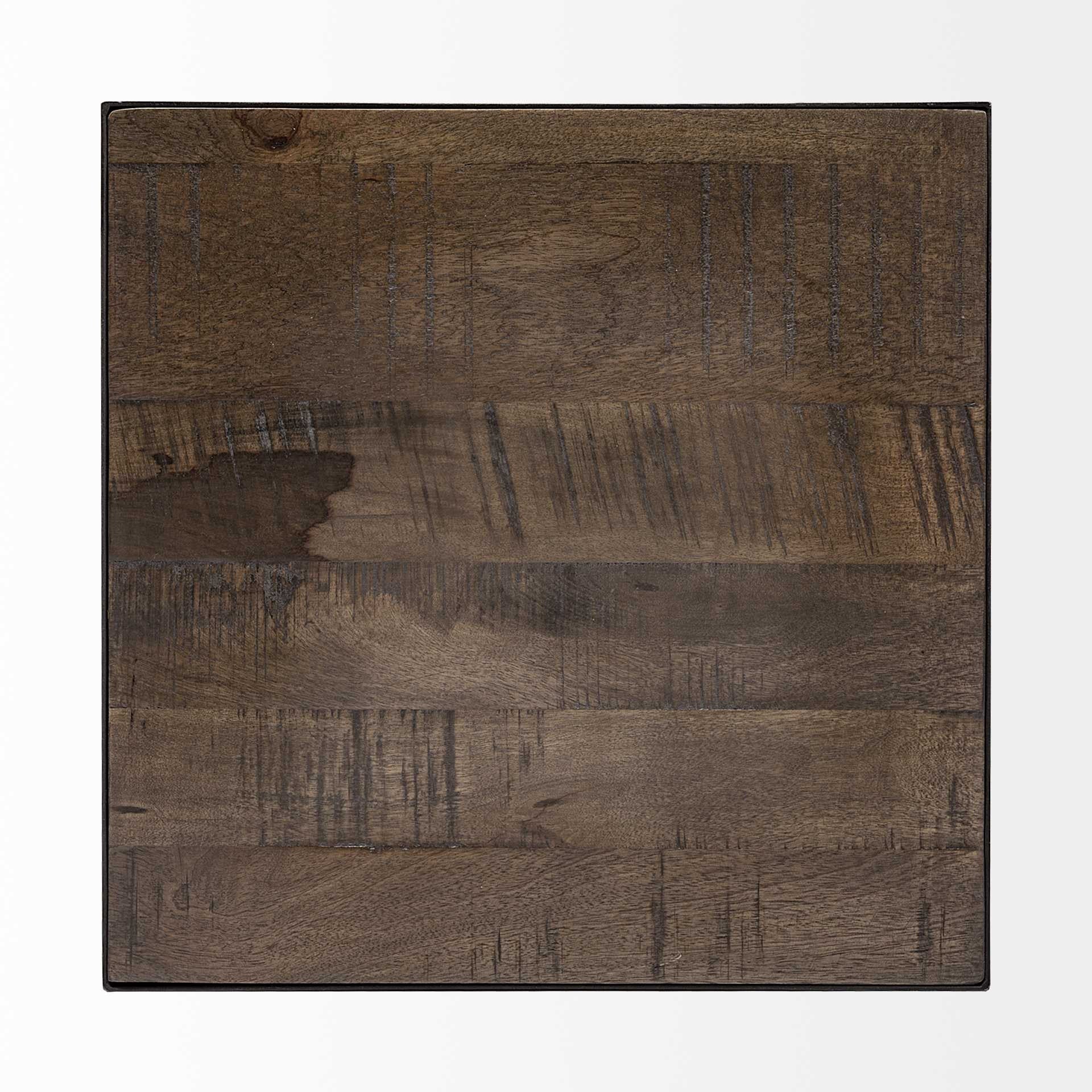 23" Brown Solid Wood Square End Table - GreatEagleInc