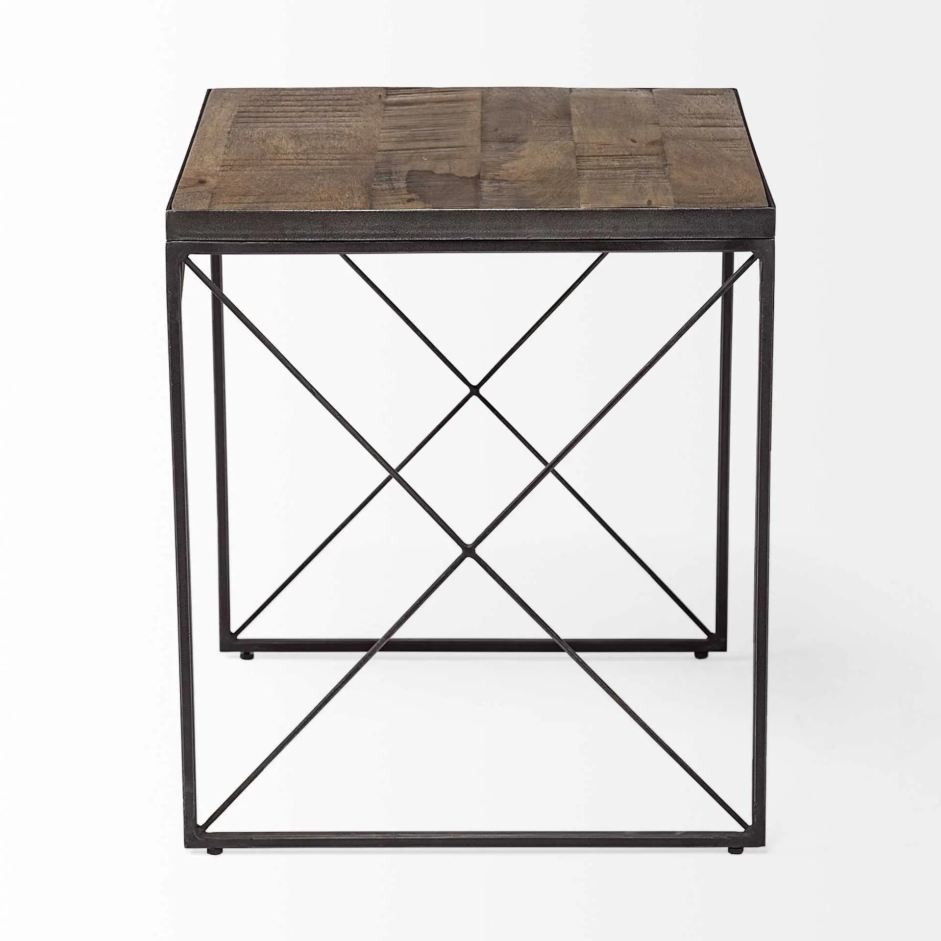 23" Brown Solid Wood Square End Table - GreatEagleInc