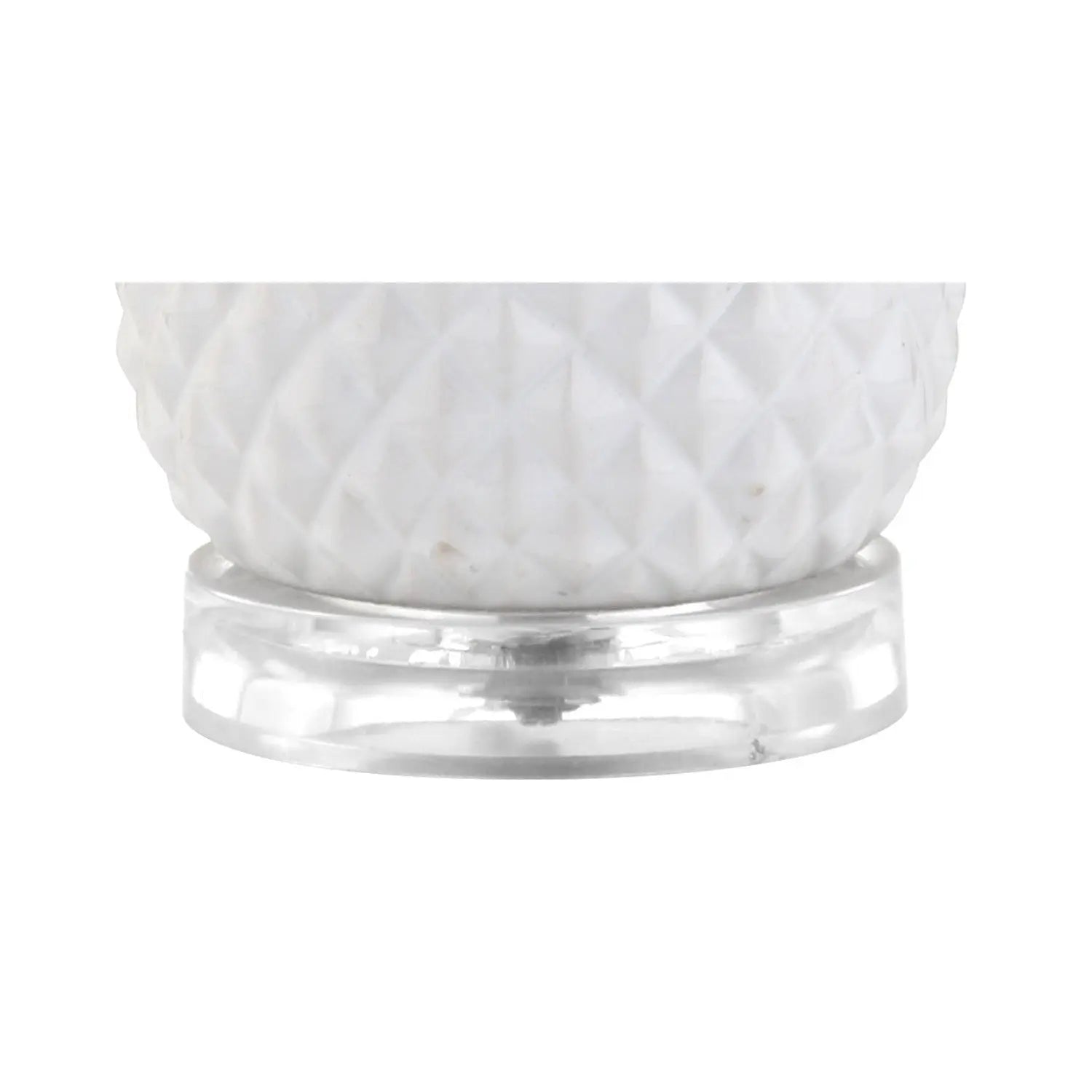 23" Clear Novelty Table Lamp With Drum Shade Homeroots Lighting