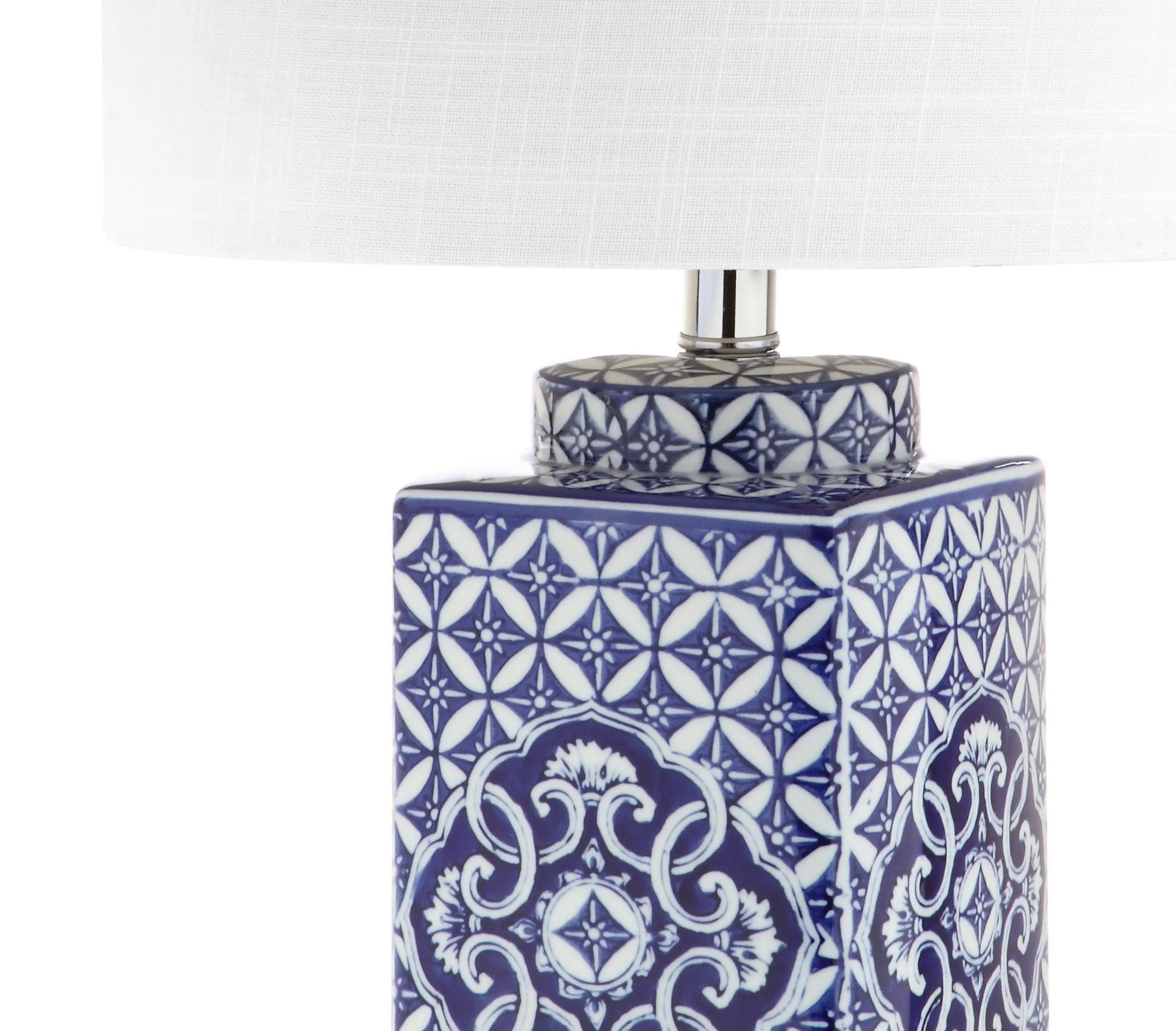 23" Clear Novelty Table Lamp With Drum Shade Homeroots Lighting