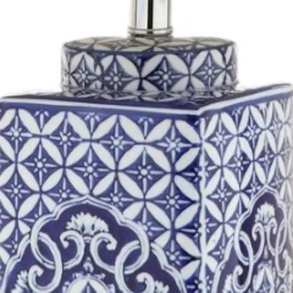 23" Clear Novelty Table Lamp With Drum Shade Homeroots Lighting