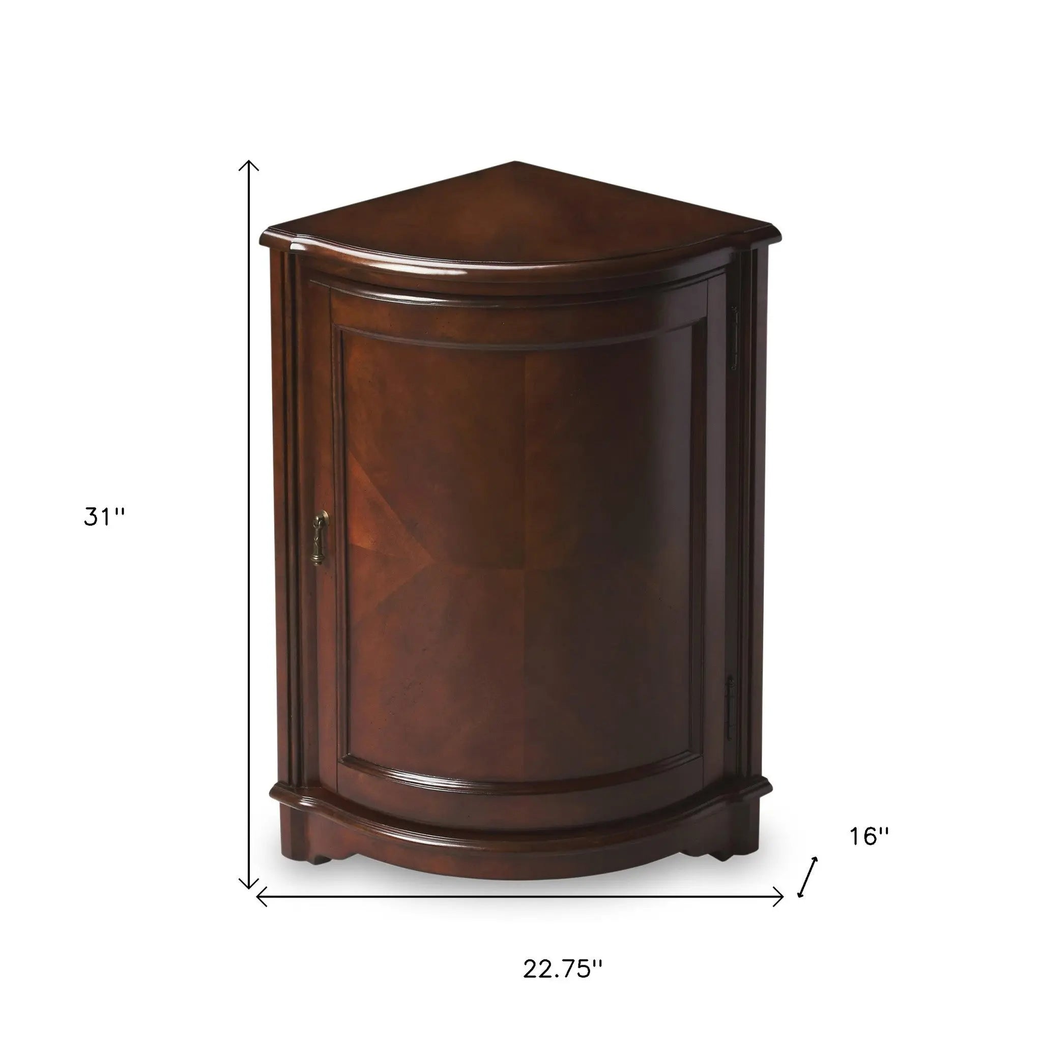 23" Dark Brown Standard Accent Cabinet Homeroots Kitchen & Dining
