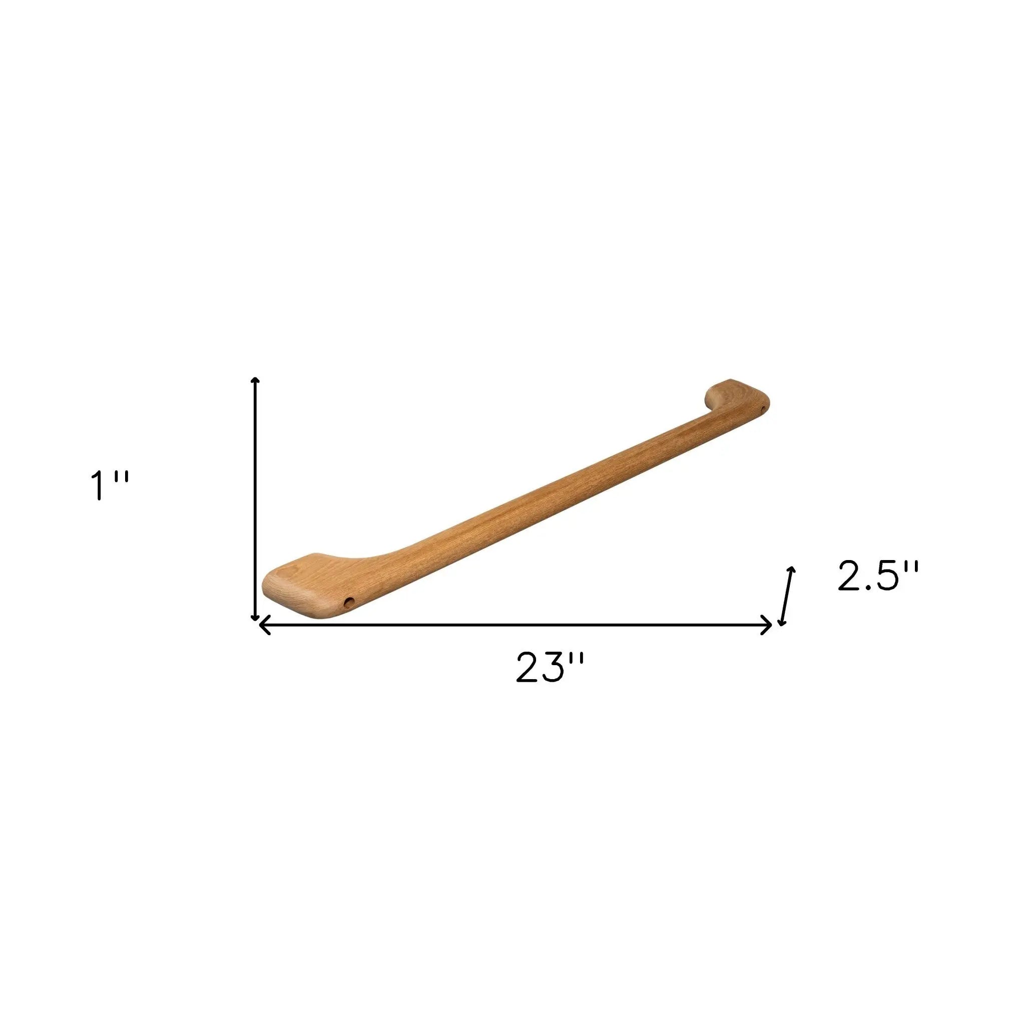 23" Traditional Solid Teak Towel Bar Homeroots Bed & Bath
