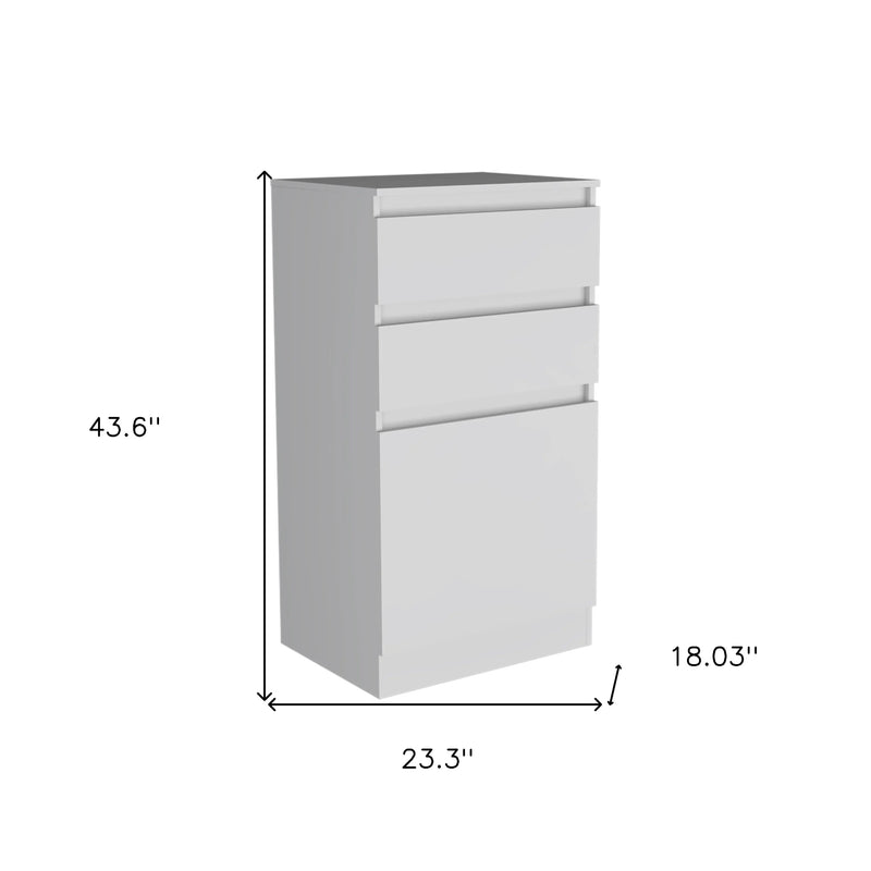 23" White Two Drawer Standard Chest Homeroots Bed & Bath