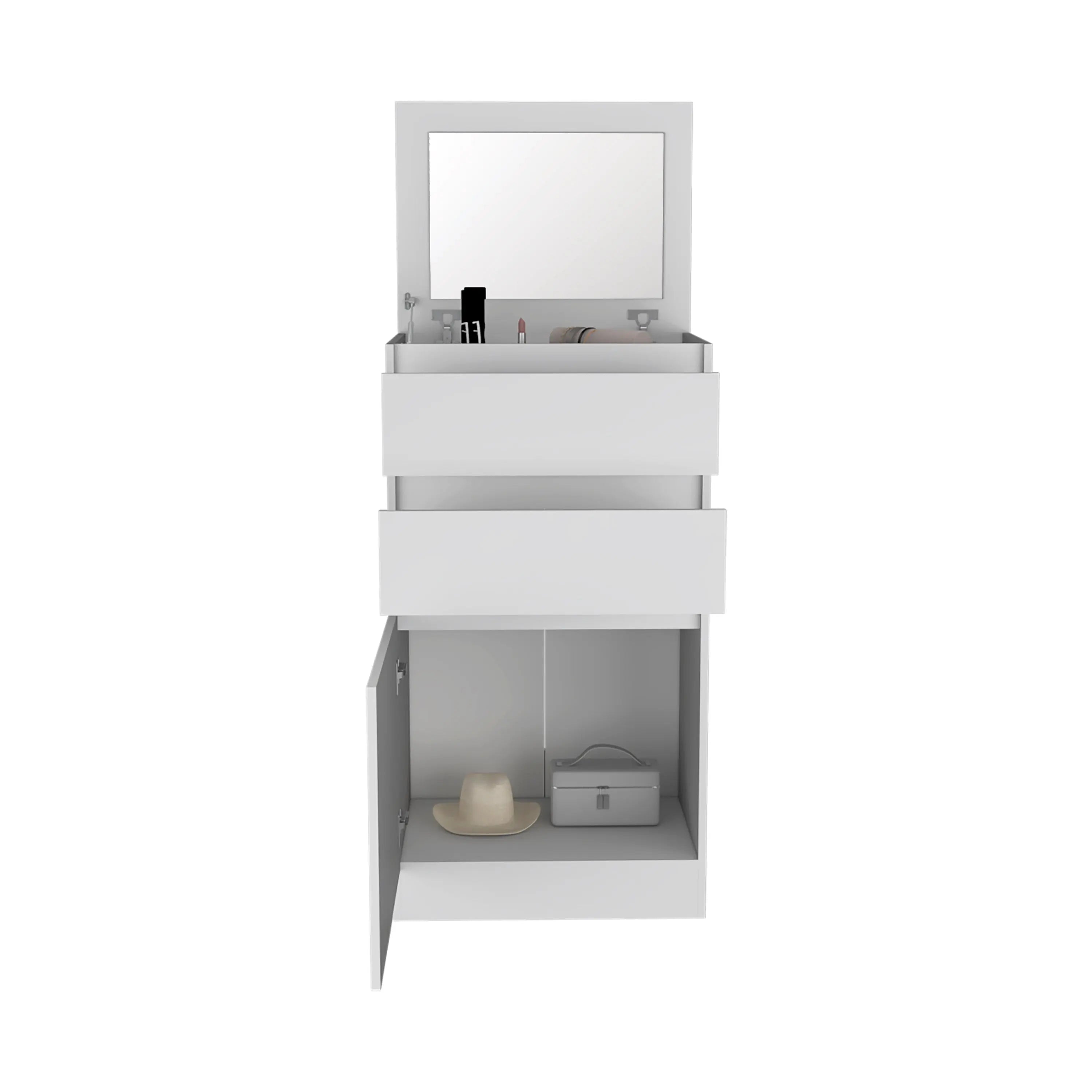 23" White Two Drawer Standard Chest Homeroots Bed & Bath