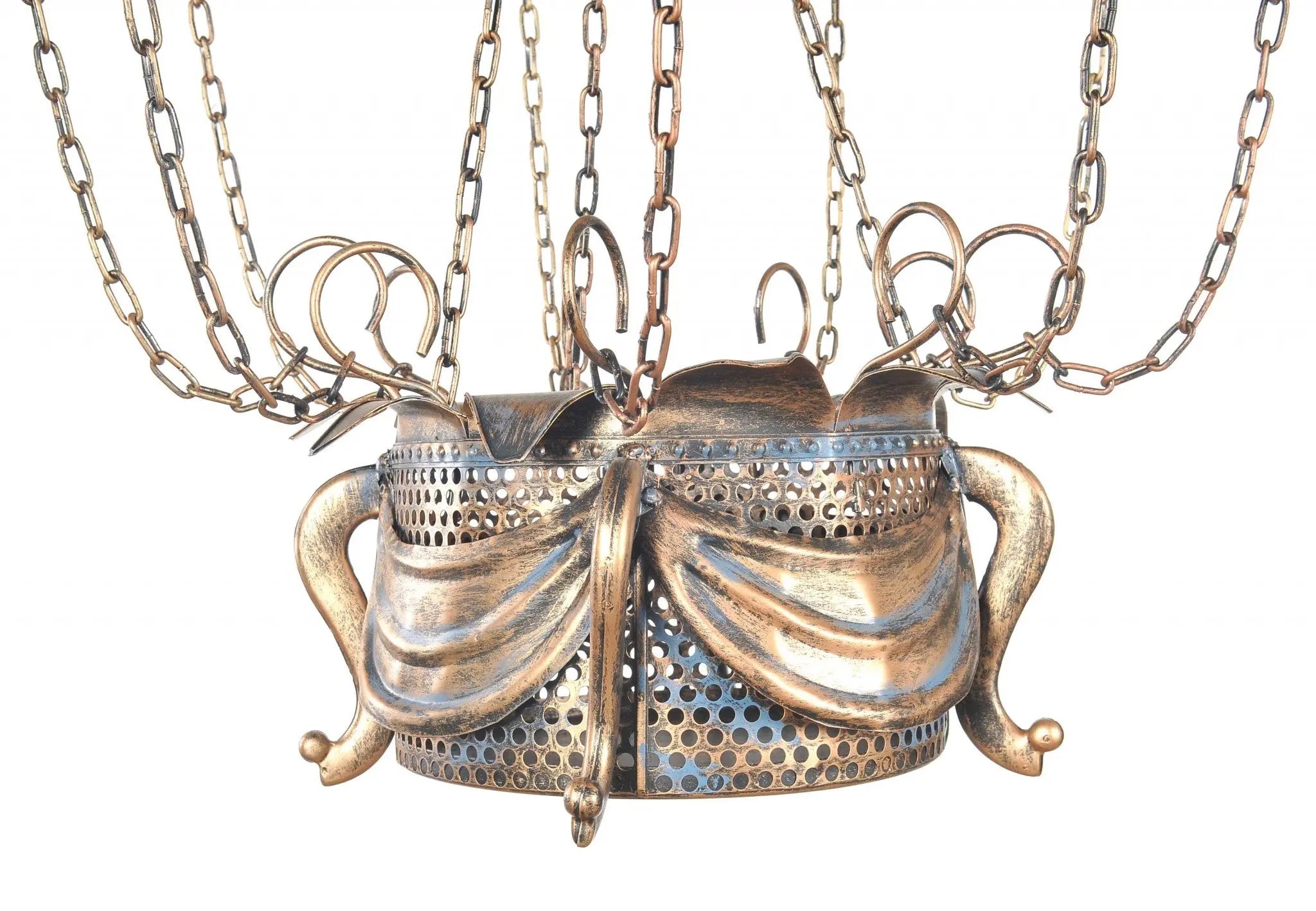 23" x 23" x 41" Vintage Hot Air Balloon Pendant Homeroots Lighting