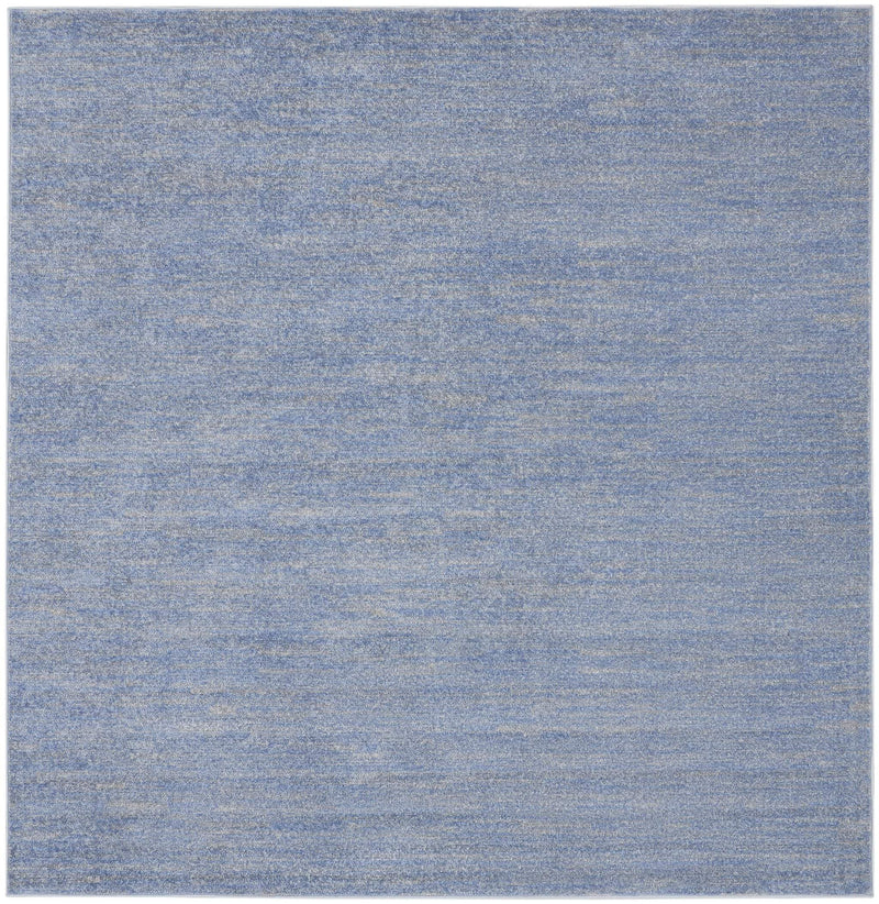 5' X 5' Blue And Gray Square Indoor Outdoor Area Rug - GreatEagleInc