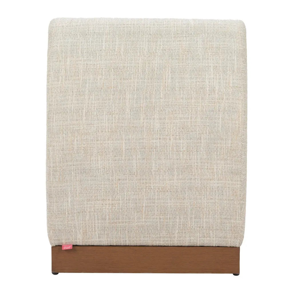24" Beige Aluminum Outdoor Accent Chair Homeroots Outdoor