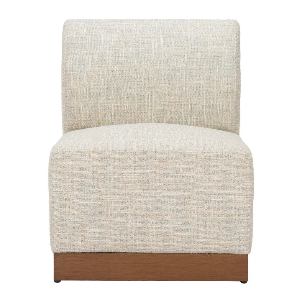 24" Beige Aluminum Outdoor Accent Chair Homeroots Outdoor