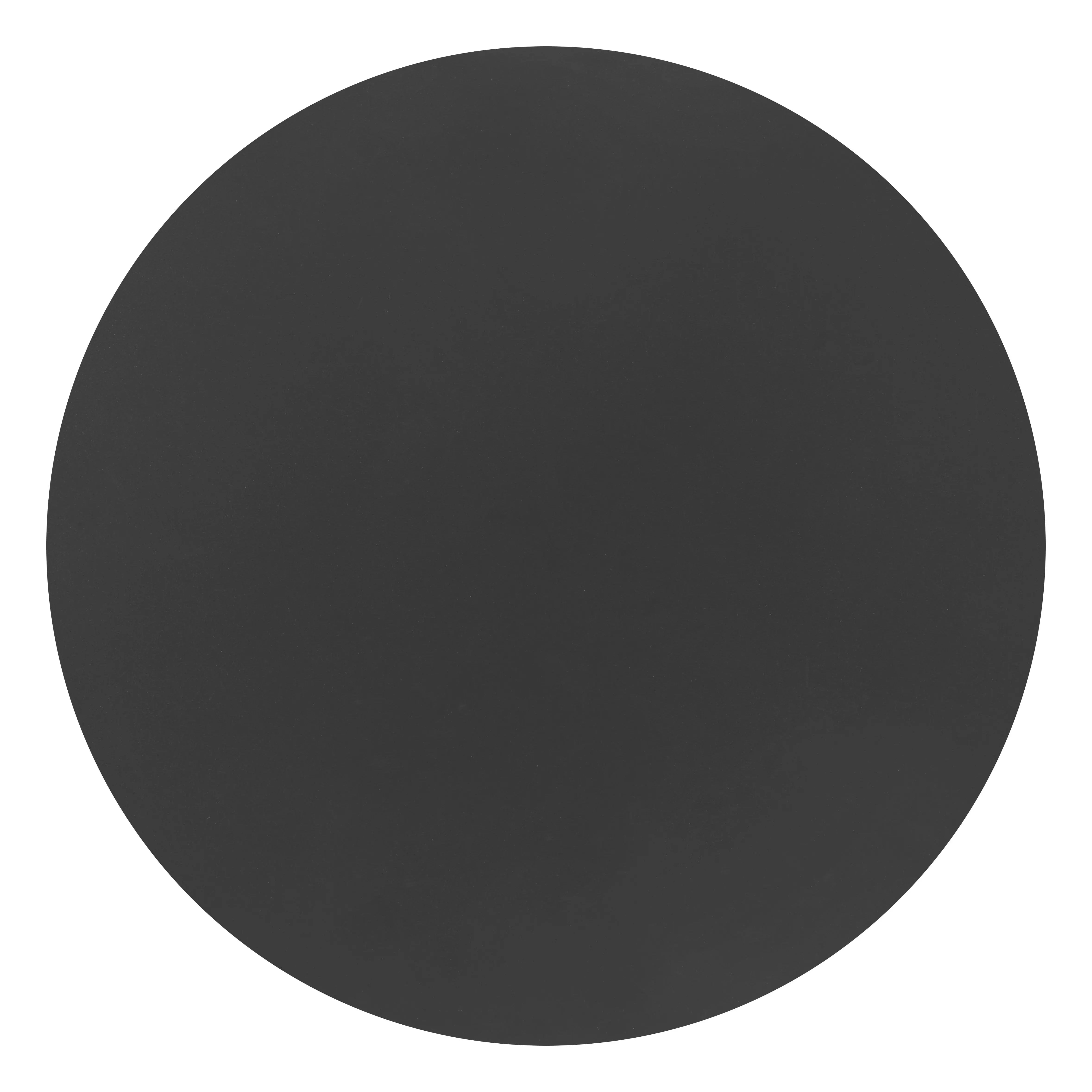 24" Black Aluminum Round End Table Homeroots Outdoor