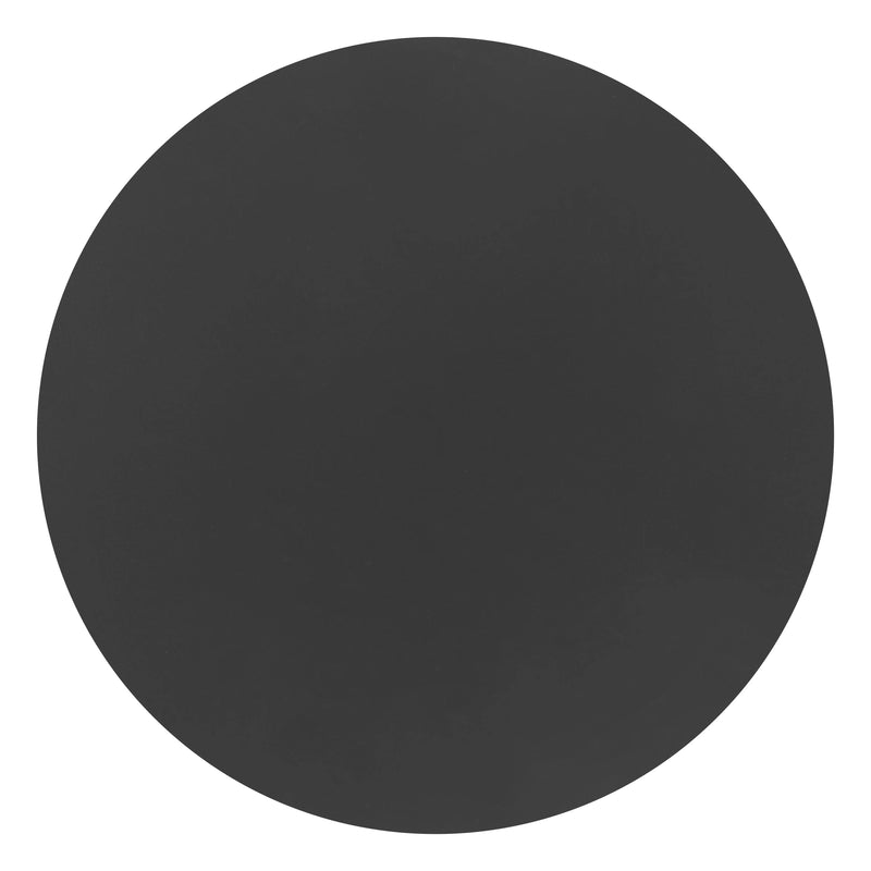 24" Black Aluminum Round End Table Homeroots Outdoor