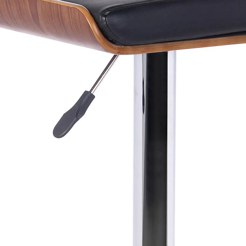 24" Black And Silver Iron Backless Adjustable Height Bar Chair Homeroots Living Room