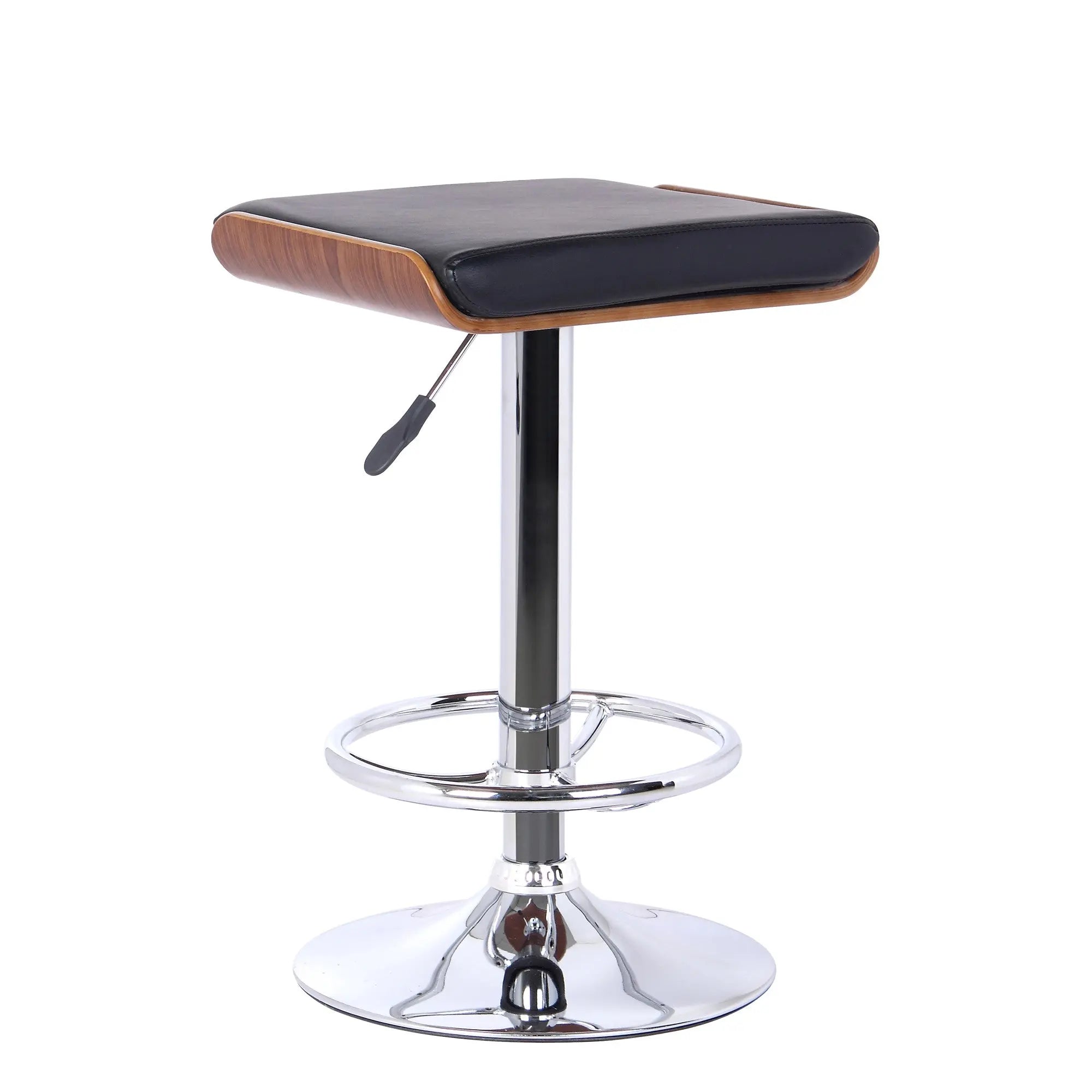 24" Black And Silver Iron Backless Adjustable Height Bar Chair Homeroots Living Room