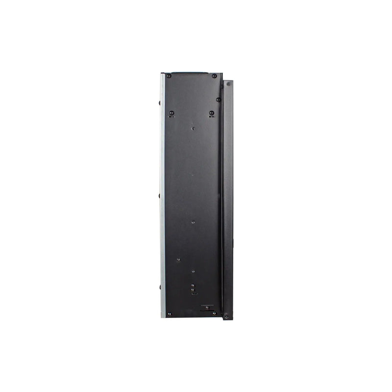 24" Black Metal Electric Fireplace Homeroots Home Decor
