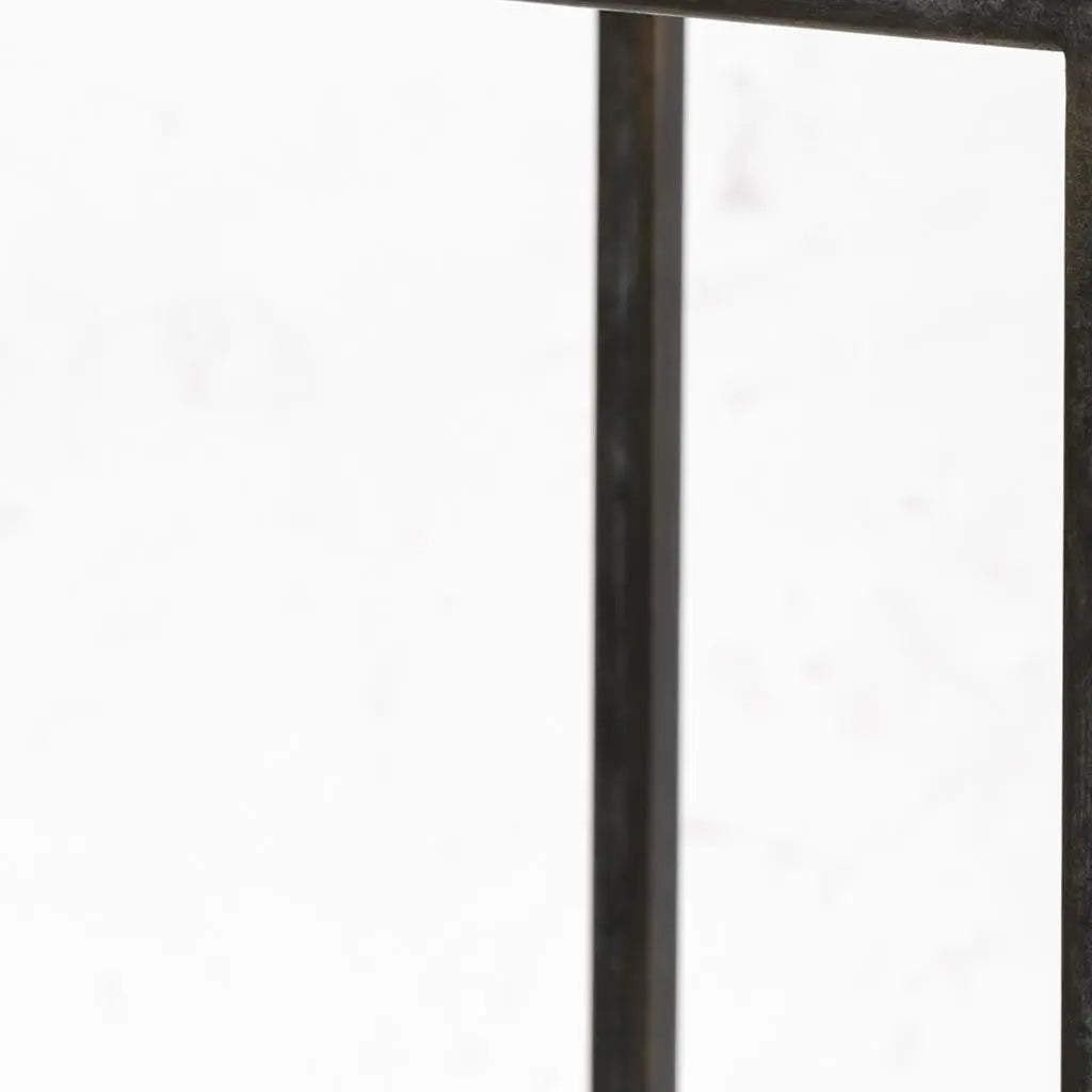 24" Black Metal Tabletop Lantern Candle Holder Homeroots Home Decor