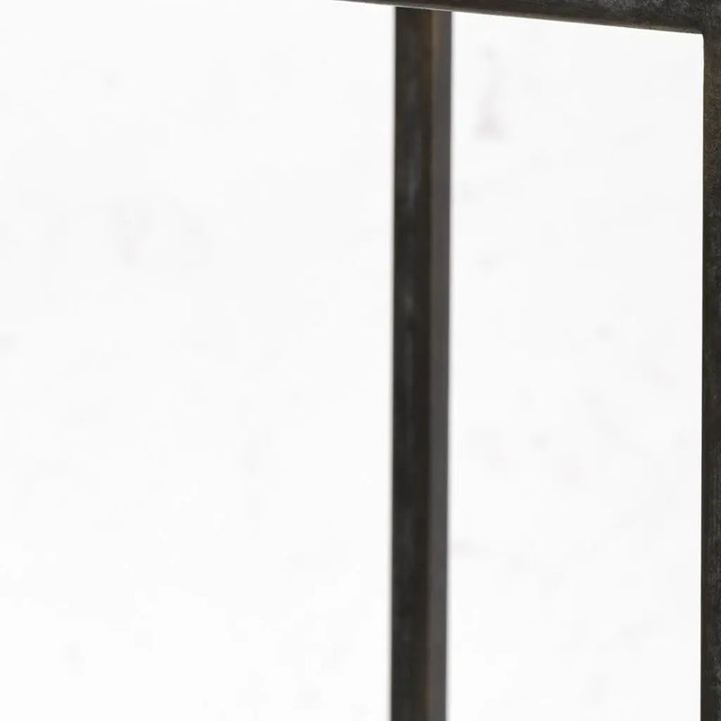 24" Black Metal Tabletop Lantern Candle Holder Homeroots Home Decor