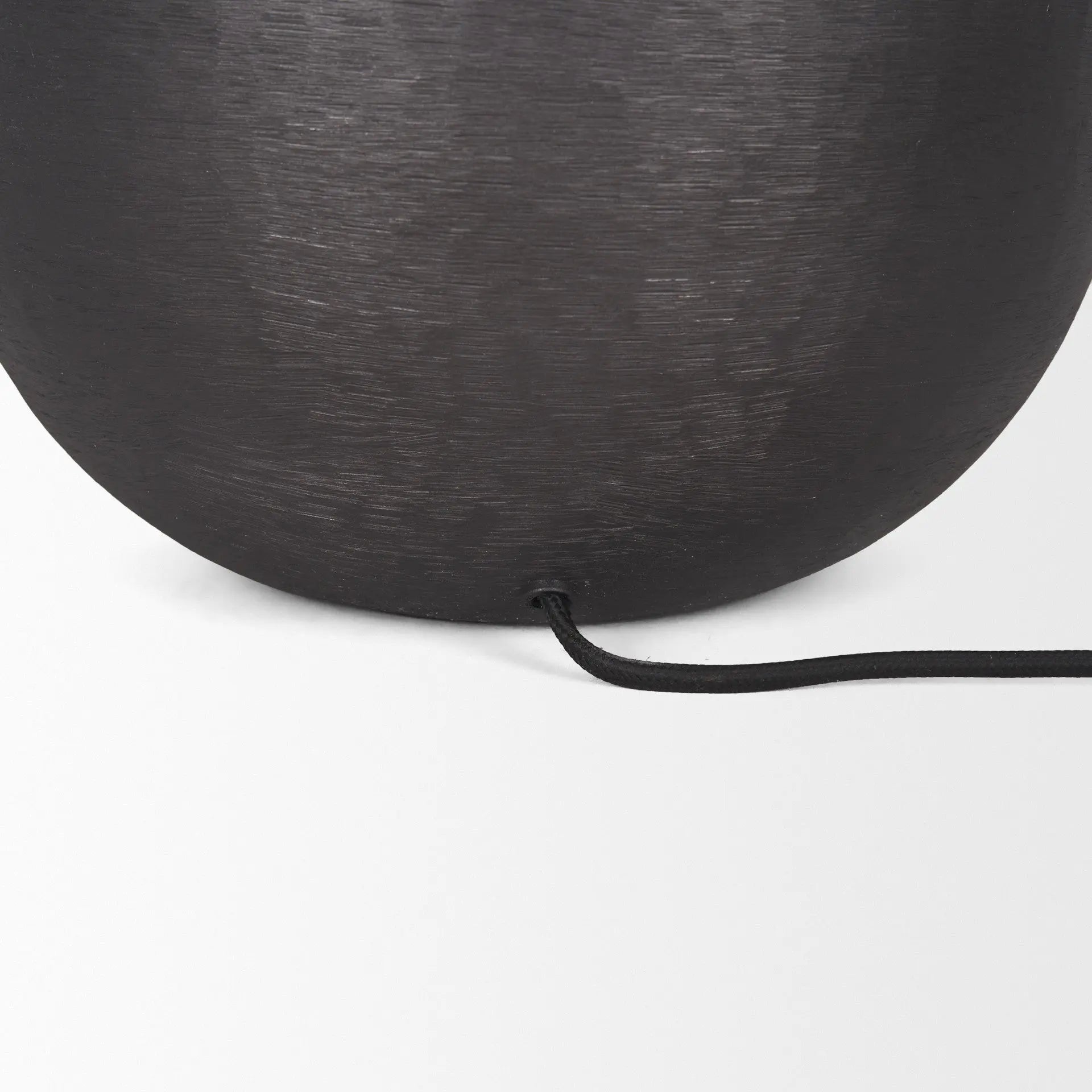 24" Black Round Bedside Lamp With Empire Shade Homeroots Lighting