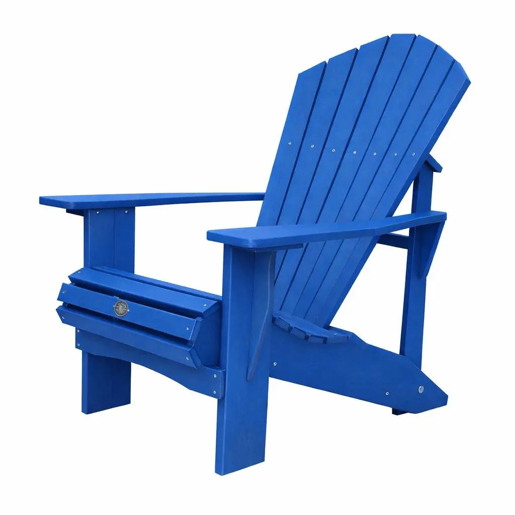 24" Blue Heavy Duty Plastic Outdoor Adirondack Chair Homeroots Outdoor