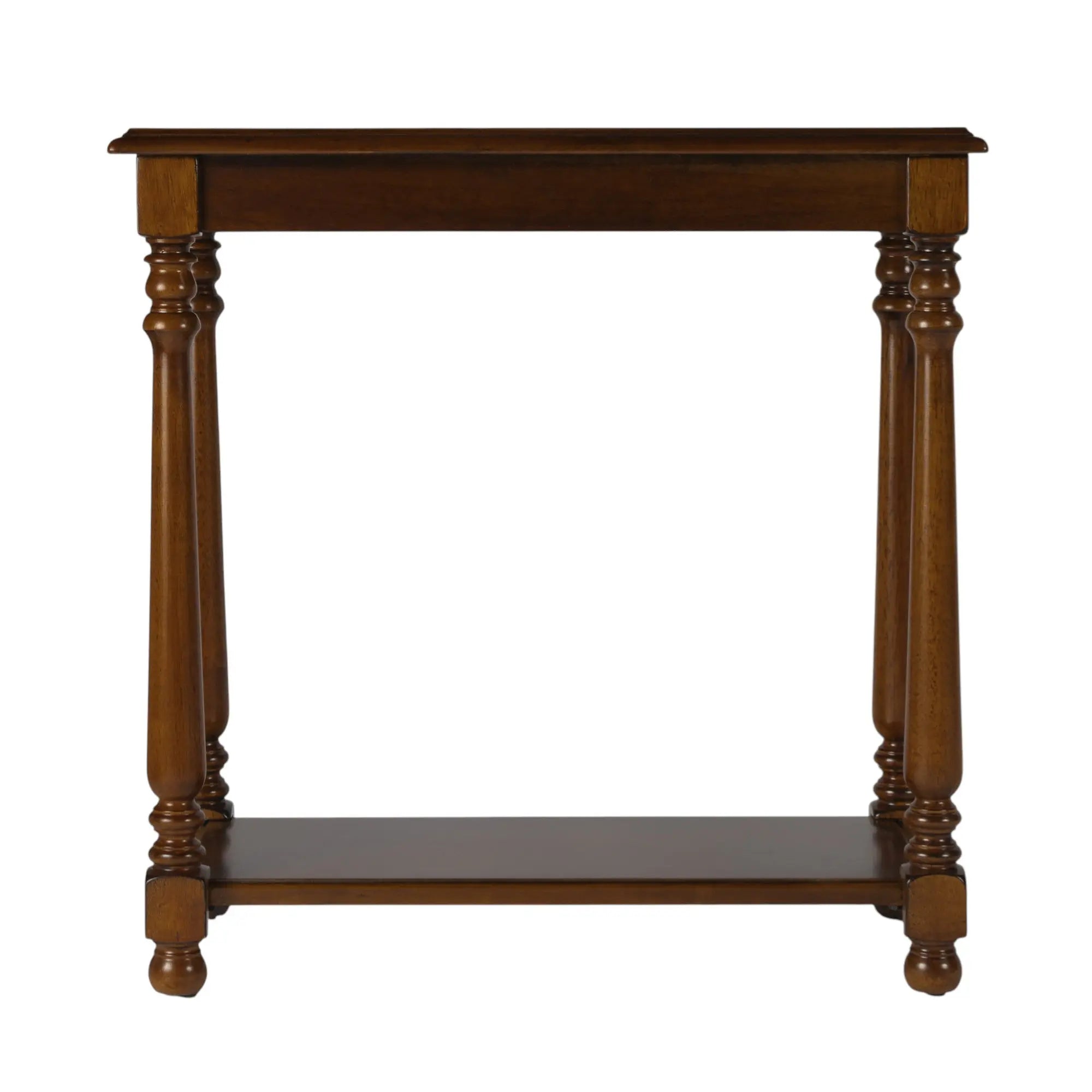 24" Brown End Table With Shelf Homeroots Living Room