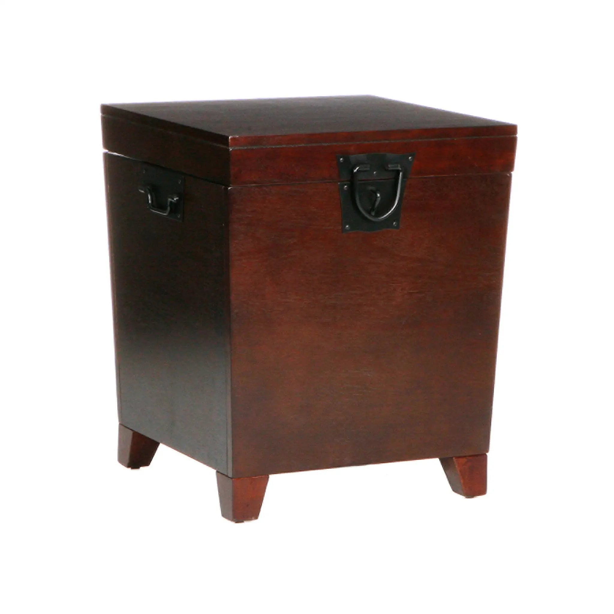 24" Brown Solid Wood And Manufactured Wood Square End Table Homeroots Living Room